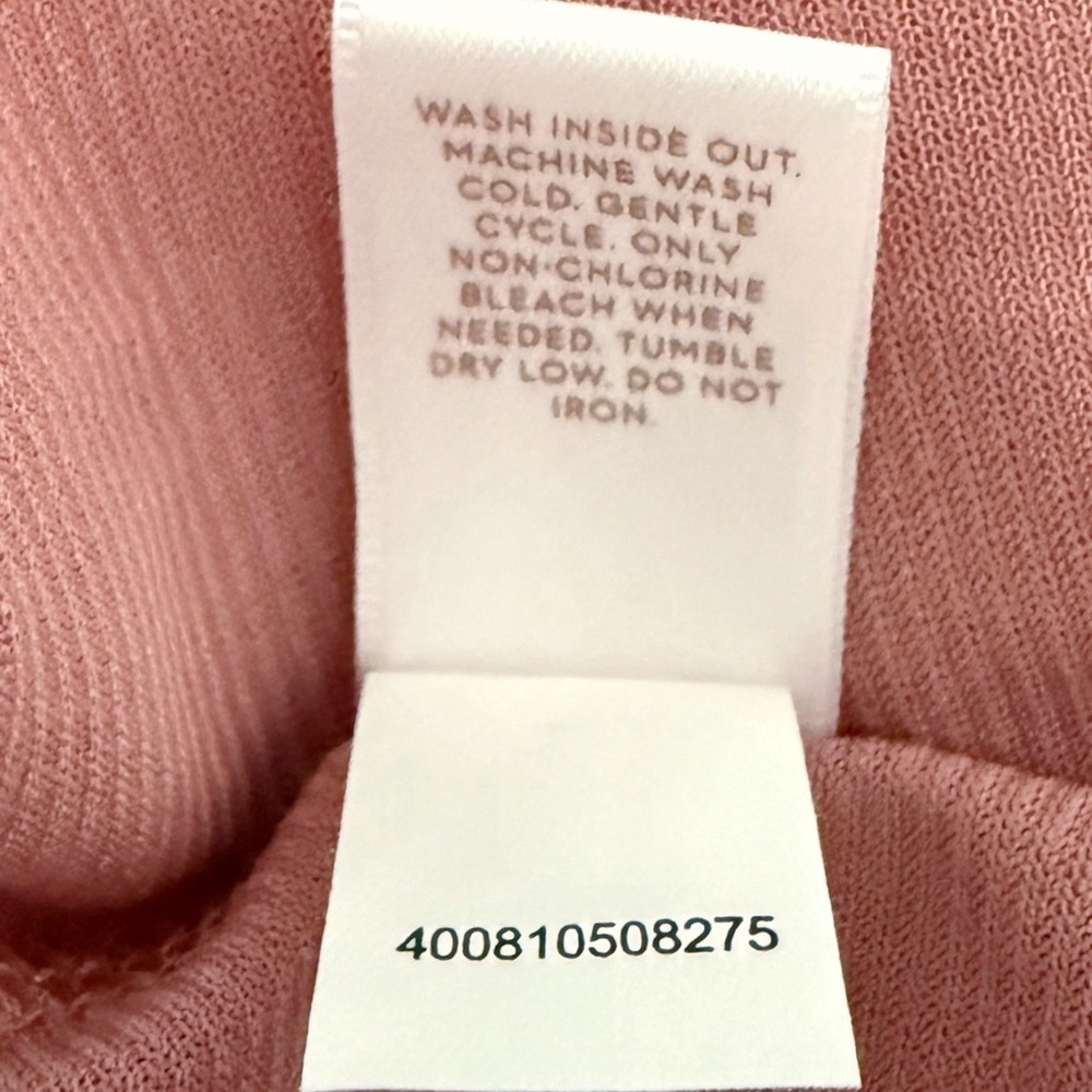 LC Lauren Conrad Cold Shoulder Ruffle Shift Dress Women’s S 4/6 Desert Mauve NWT - Picture 14 of 15